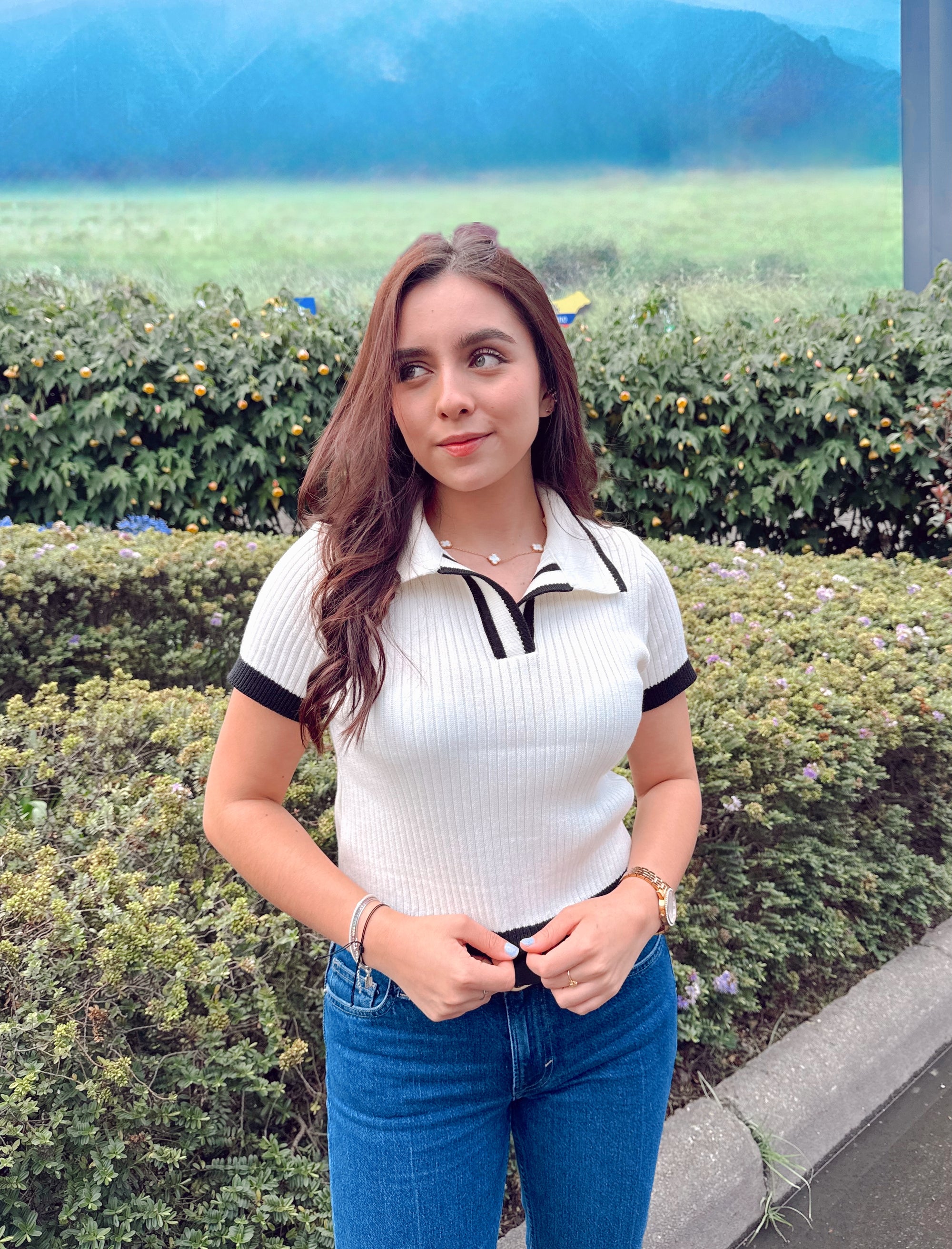 Polo tejido mujer